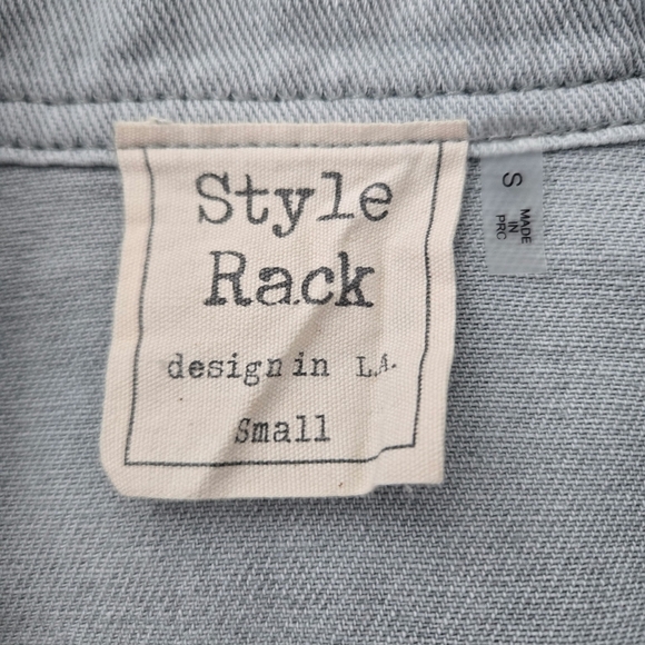 Style Rack Long Sleeve Denim Utility Shirtdress. Size Small. Good preowned cond - Picture 7 of 7